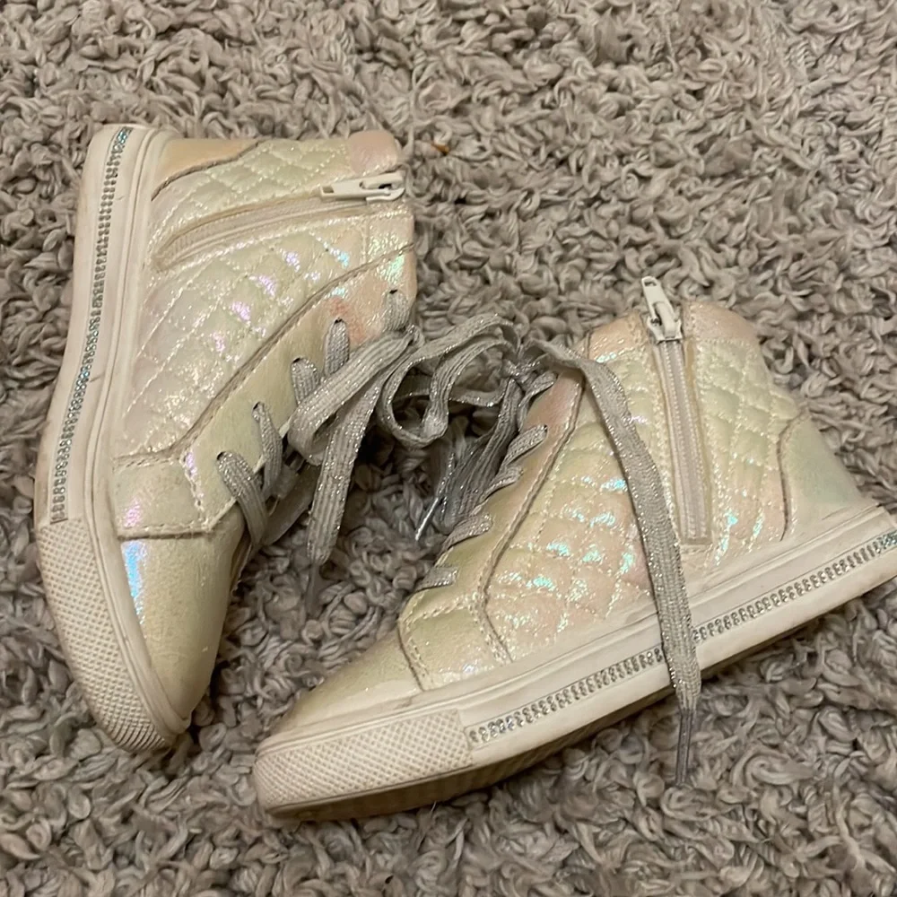 Justice High Top Sneakers, Size 12